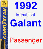 Passenger Wiper Blade for 1992 Mitsubishi Galant - Premium