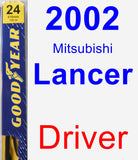 Driver Wiper Blade for 2002 Mitsubishi Lancer - Premium