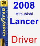 Driver Wiper Blade for 2008 Mitsubishi Lancer - Premium