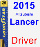 Driver Wiper Blade for 2015 Mitsubishi Lancer - Premium