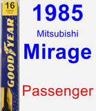 Passenger Wiper Blade for 1985 Mitsubishi Mirage - Premium