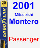 Passenger Wiper Blade for 2001 Mitsubishi Montero - Premium