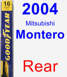 Rear Wiper Blade for 2004 Mitsubishi Montero - Premium