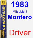 Driver Wiper Blade for 1983 Mitsubishi Montero - Premium