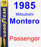 Passenger Wiper Blade for 1985 Mitsubishi Montero - Premium