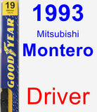 Driver Wiper Blade for 1993 Mitsubishi Montero - Premium