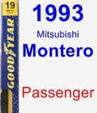 Passenger Wiper Blade for 1993 Mitsubishi Montero - Premium