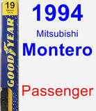 Passenger Wiper Blade for 1994 Mitsubishi Montero - Premium