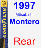 Rear Wiper Blade for 1997 Mitsubishi Montero - Premium