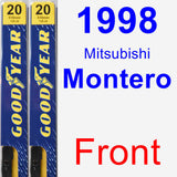 Front Wiper Blade Pack for 1998 Mitsubishi Montero - Premium