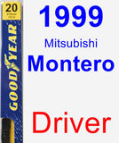 Driver Wiper Blade for 1999 Mitsubishi Montero - Premium