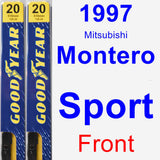 Front Wiper Blade Pack for 1997 Mitsubishi Montero Sport - Premium