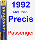 Passenger Wiper Blade for 1992 Mitsubishi Precis - Premium