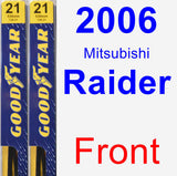 Front Wiper Blade Pack for 2006 Mitsubishi Raider - Premium