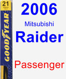 Passenger Wiper Blade for 2006 Mitsubishi Raider - Premium