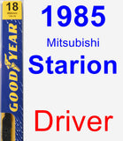 Driver Wiper Blade for 1985 Mitsubishi Starion - Premium