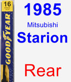 Rear Wiper Blade for 1985 Mitsubishi Starion - Premium