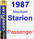 Passenger Wiper Blade for 1987 Mitsubishi Starion - Premium