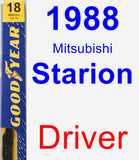 Driver Wiper Blade for 1988 Mitsubishi Starion - Premium