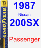 Passenger Wiper Blade for 1987 Nissan 200SX - Premium