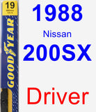 Driver Wiper Blade for 1988 Nissan 200SX - Premium