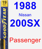 Passenger Wiper Blade for 1988 Nissan 200SX - Premium