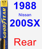 Rear Wiper Blade for 1988 Nissan 200SX - Premium