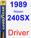 Driver Wiper Blade for 1989 Nissan 240SX - Premium