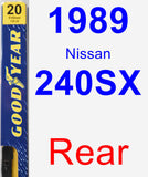 Rear Wiper Blade for 1989 Nissan 240SX - Premium