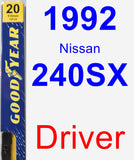 Driver Wiper Blade for 1992 Nissan 240SX - Premium