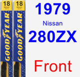 Front Wiper Blade Pack for 1979 Nissan 280ZX - Premium