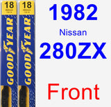 Front Wiper Blade Pack for 1982 Nissan 280ZX - Premium