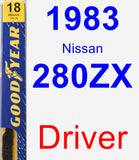 Driver Wiper Blade for 1983 Nissan 280ZX - Premium