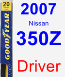 Driver Wiper Blade for 2007 Nissan 350Z - Premium