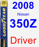 Driver Wiper Blade for 2008 Nissan 350Z - Premium