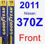 Front Wiper Blade Pack for 2011 Nissan 370Z - Premium