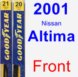 Front Wiper Blade Pack for 2001 Nissan Altima - Premium