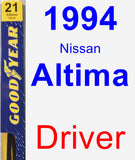 Driver Wiper Blade for 1994 Nissan Altima - Premium