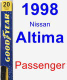 Passenger Wiper Blade for 1998 Nissan Altima - Premium