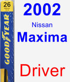 Driver Wiper Blade for 2002 Nissan Maxima - Premium