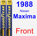 Front Wiper Blade Pack for 1988 Nissan Maxima - Premium