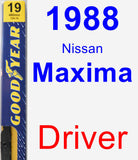 Driver Wiper Blade for 1988 Nissan Maxima - Premium