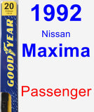 Passenger Wiper Blade for 1992 Nissan Maxima - Premium