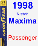 Passenger Wiper Blade for 1998 Nissan Maxima - Premium