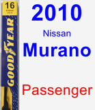 Passenger Wiper Blade for 2010 Nissan Murano - Premium