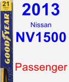 Passenger Wiper Blade for 2013 Nissan NV1500 - Premium