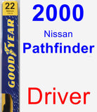 Driver Wiper Blade for 2000 Nissan Pathfinder - Premium