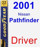 Driver Wiper Blade for 2001 Nissan Pathfinder - Premium