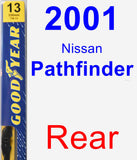 Rear Wiper Blade for 2001 Nissan Pathfinder - Premium