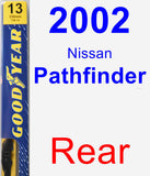 Rear Wiper Blade for 2002 Nissan Pathfinder - Premium